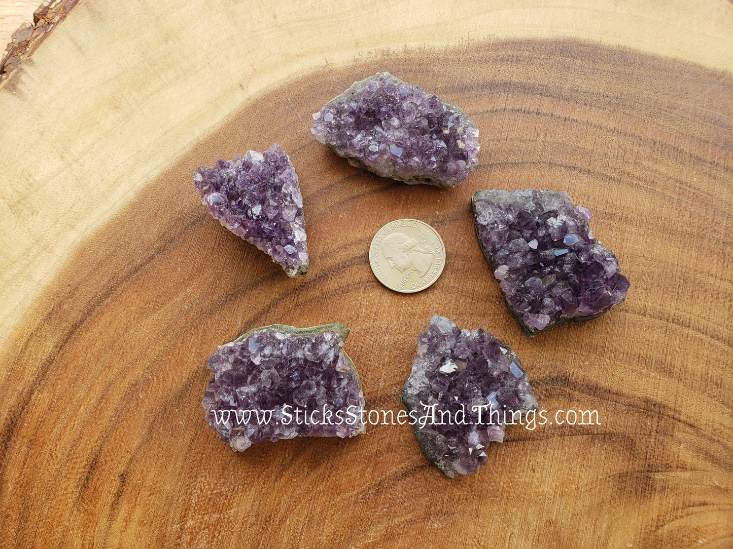 Uruguayan Amethyst Clusters 5 pack