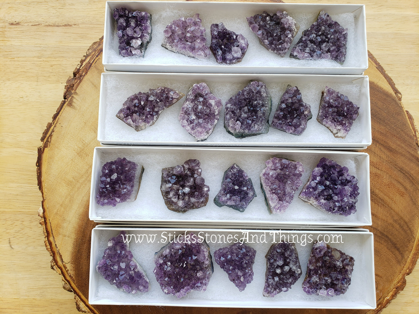 Uruguayan Amethyst Clusters 5 pack