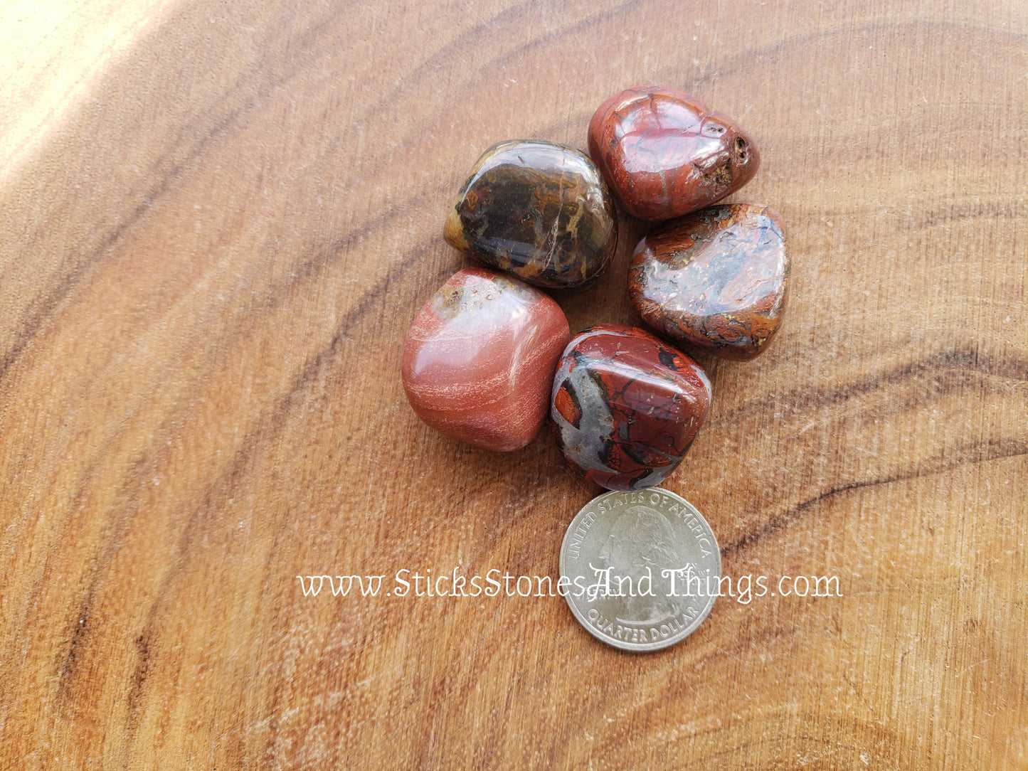 Brecciated Jasper large tumbled 5 pack