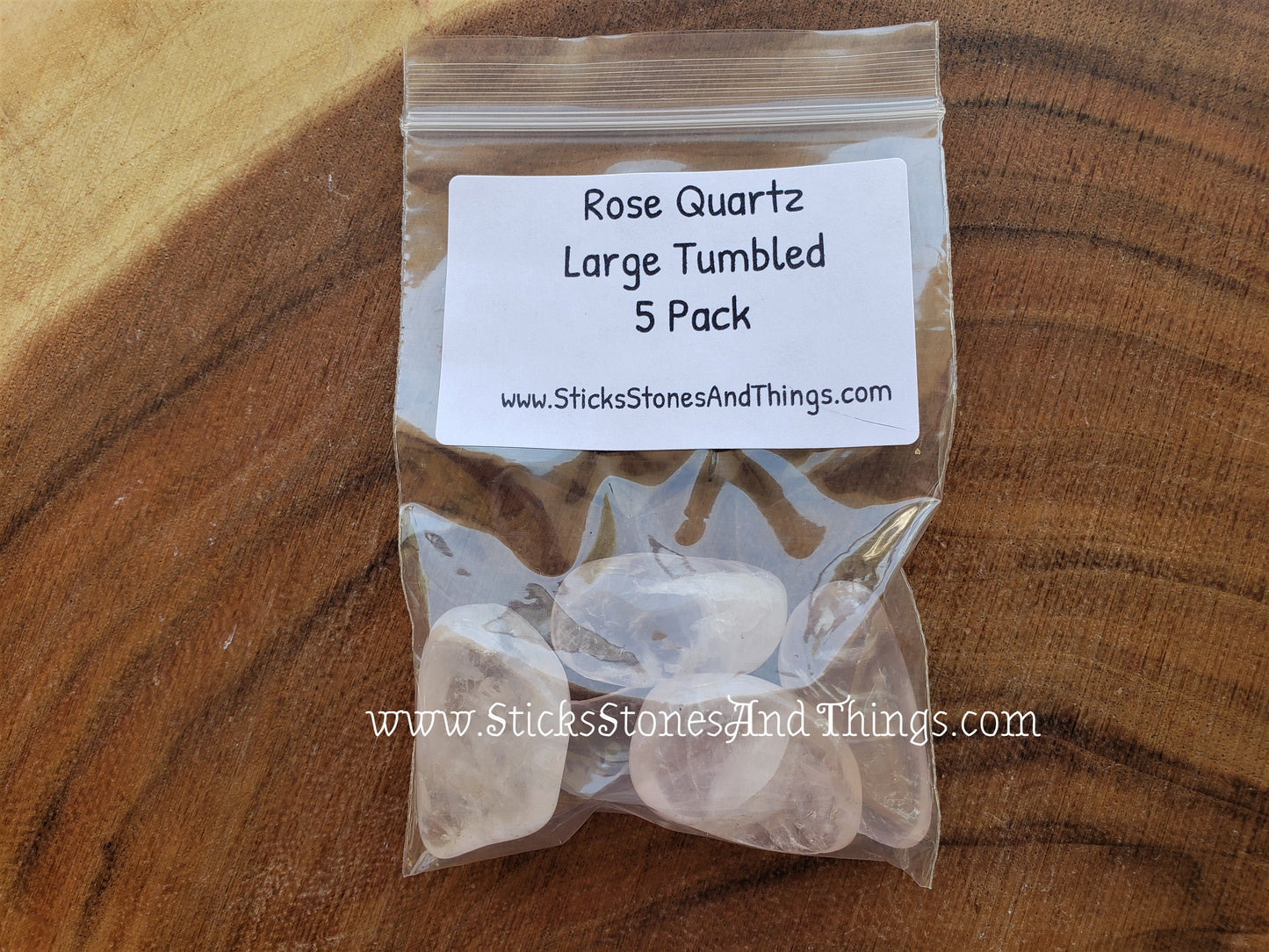 Rose Quartz Tumbled large 5 pack