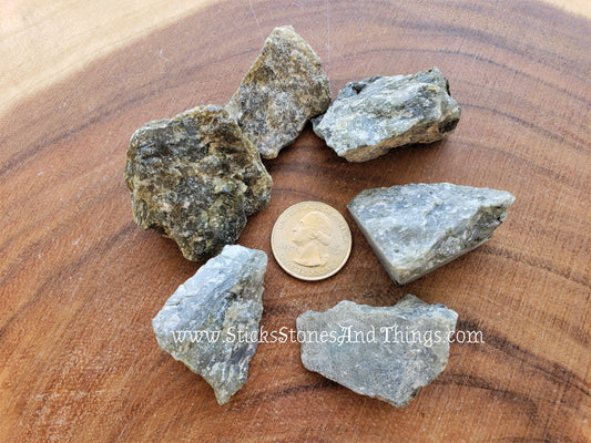 Labradorite (Spectrolite) Rough 1.75 inches 6 pack