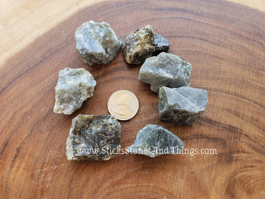 Labradorite (Spectrolite) Rough 1.5 inches 7 pack