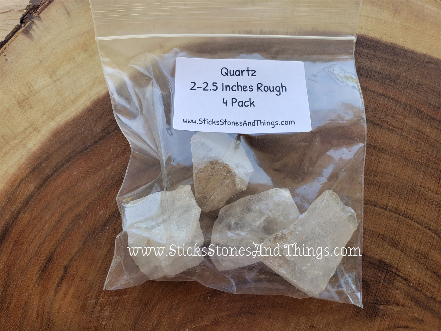 Quartz Crystal Rough 2-2.5 inches 4 pack