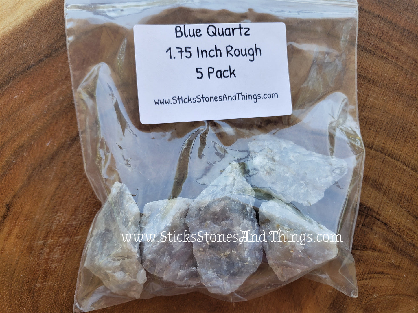 Blue Quartz (Dumortierite) Rough 1.75 inches 5 pack