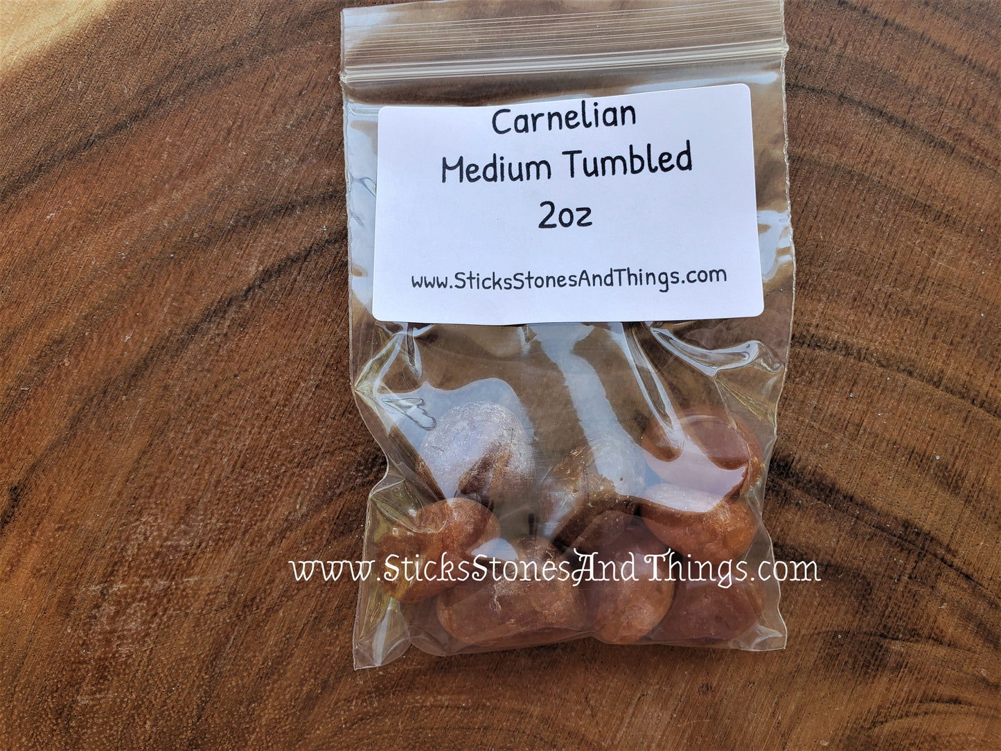 Carnelian Tumbled medium mixed 2 ounce package