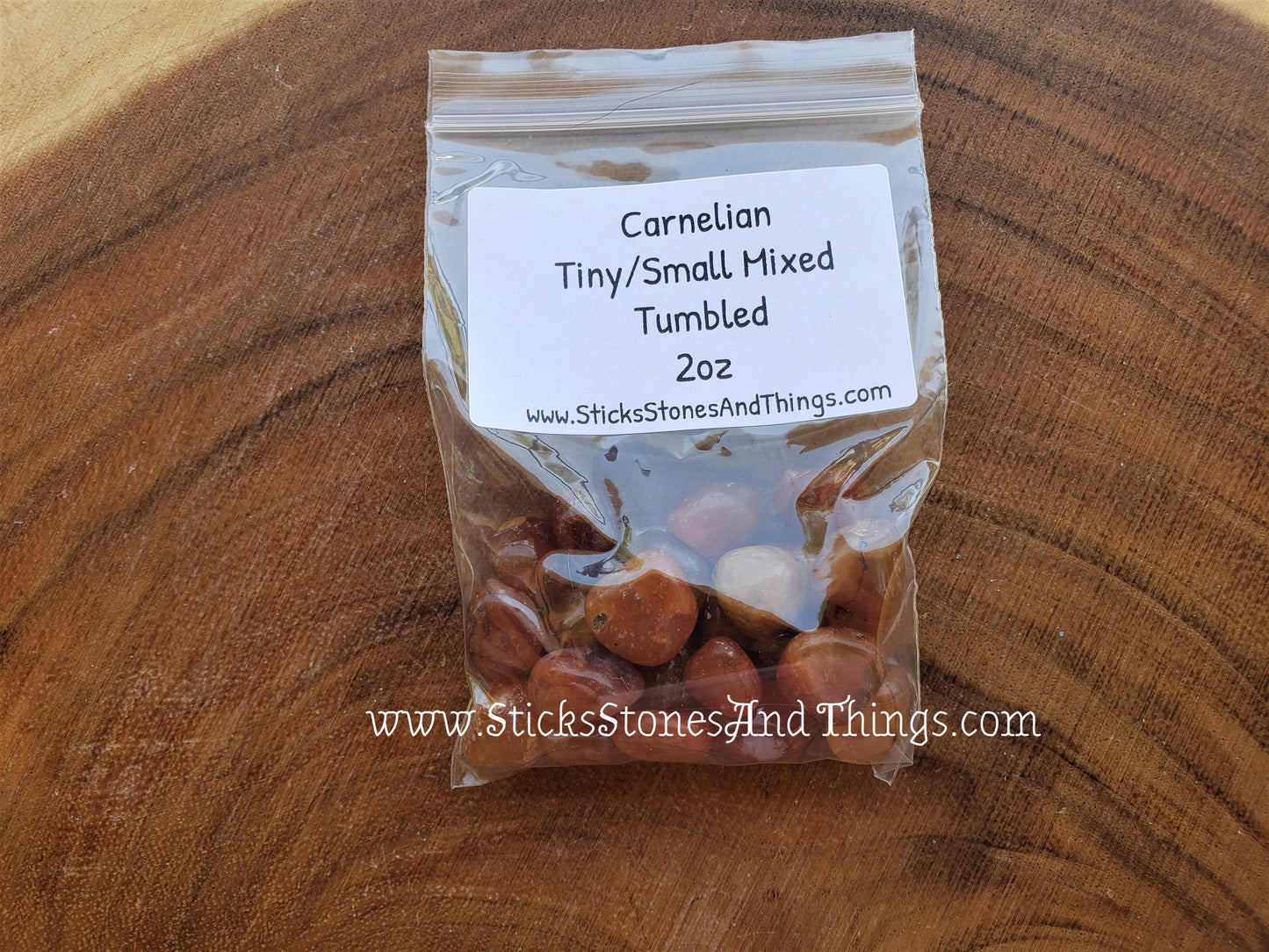 Carnelian Tumbled tiny and small mixed 2 ounce package