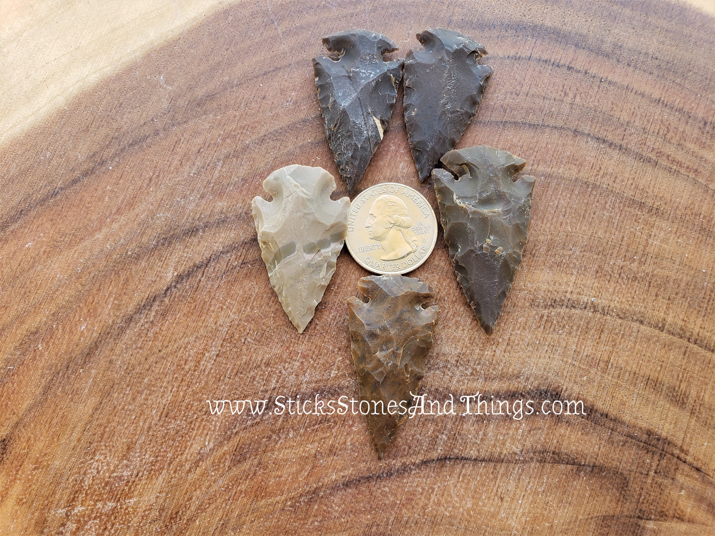 Arrowheads 1.5-2 inches 5 pack