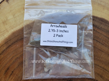 Arrowheads 2.75-3 inches 2 pack