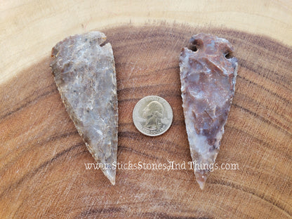 Arrowheads 3.5-4 inches 2 pack