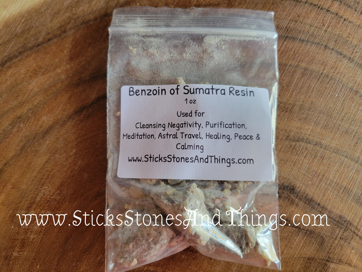 Benzoin of Sumatra Resin Incense 1 oz package