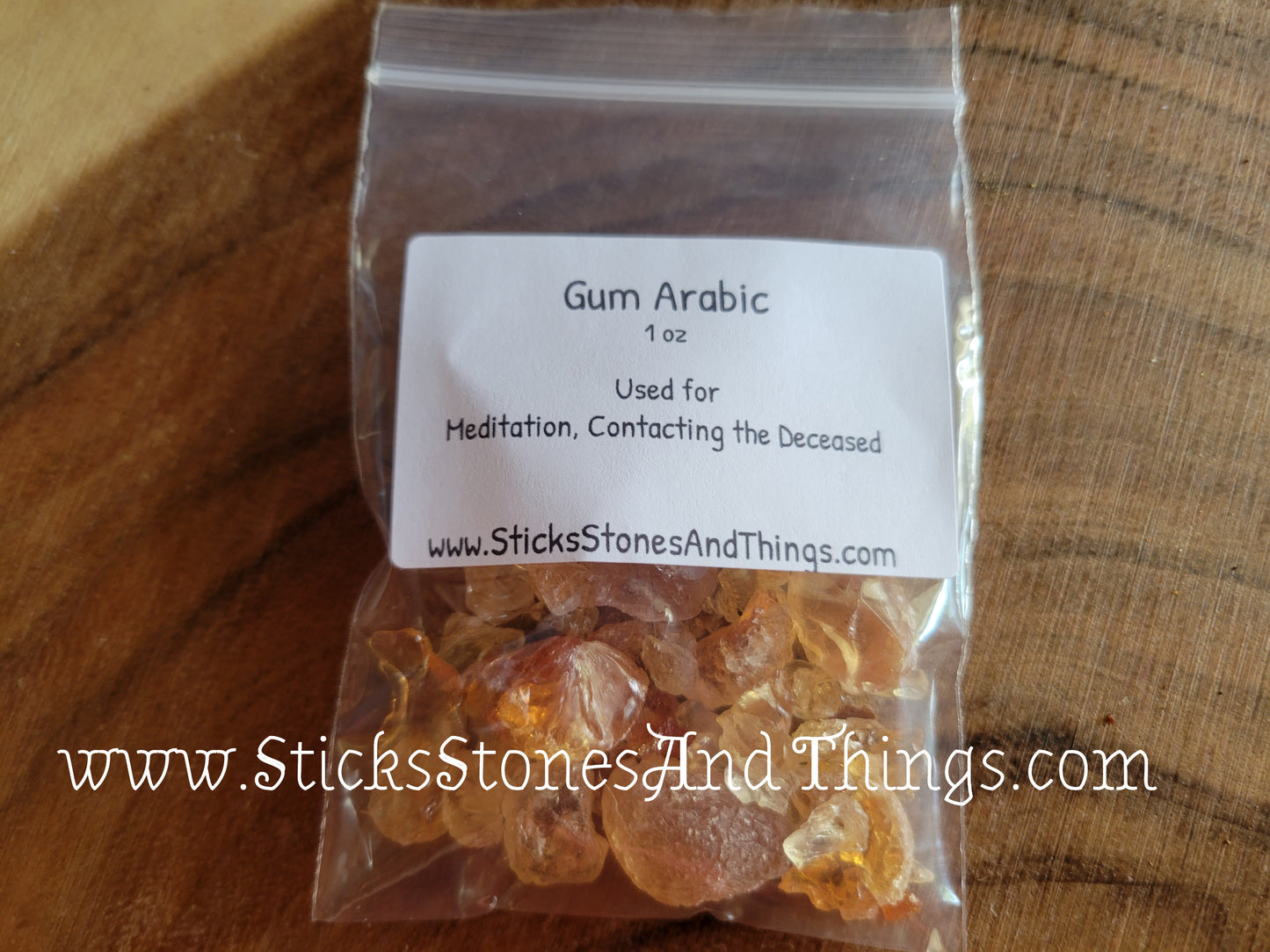 Gum Arabic Resin Incense 1 oz package