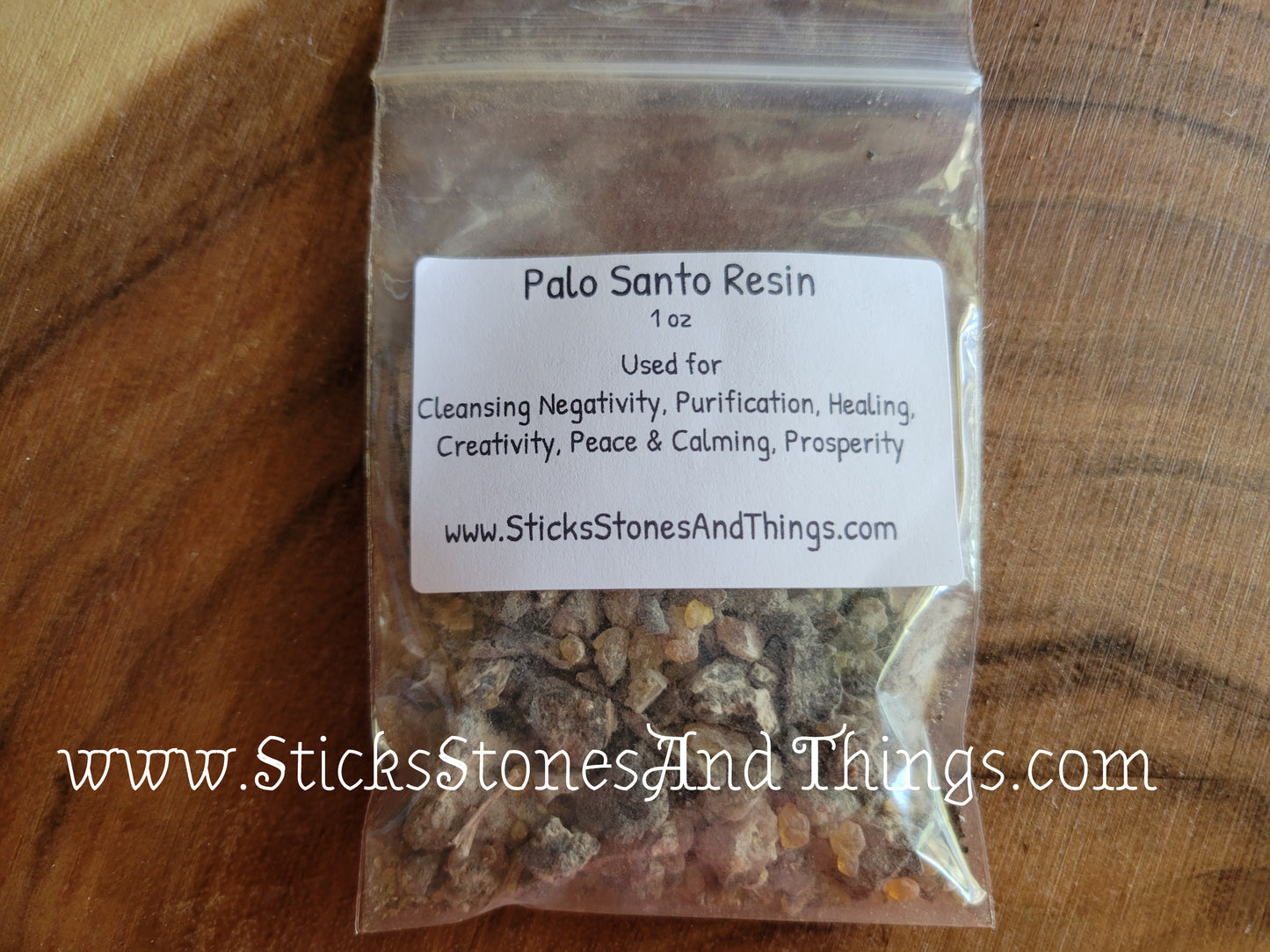 Palo Santo Resin Incense 1 oz package