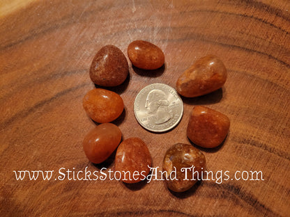 Carnelian Tumbled medium mixed 2 ounce package