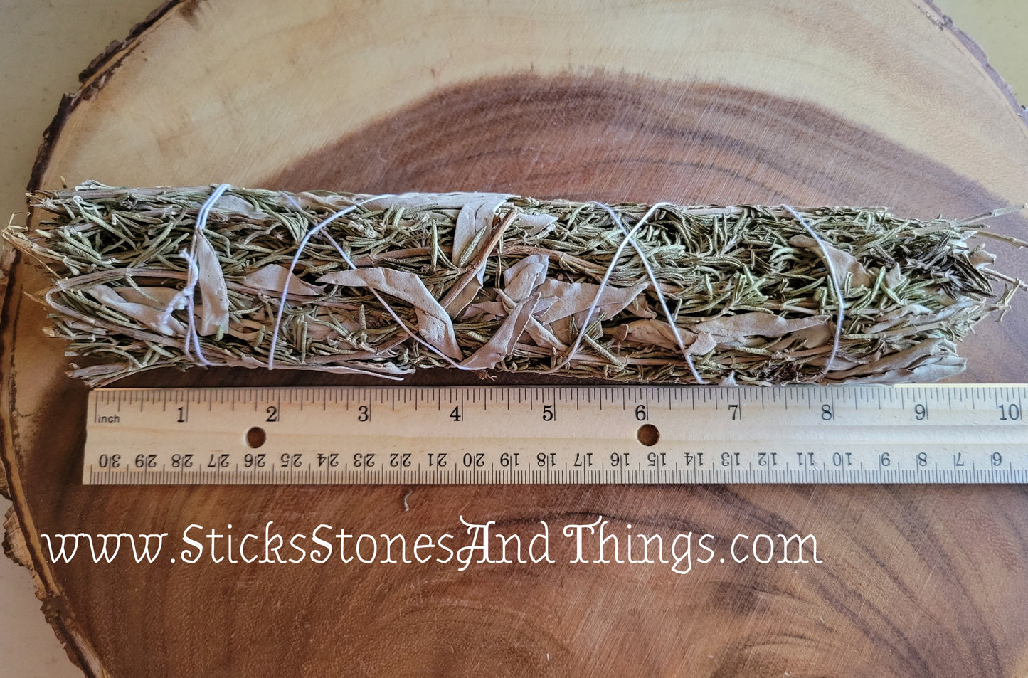 White Sage with Rosemary Smudge Stick 9-10 inches