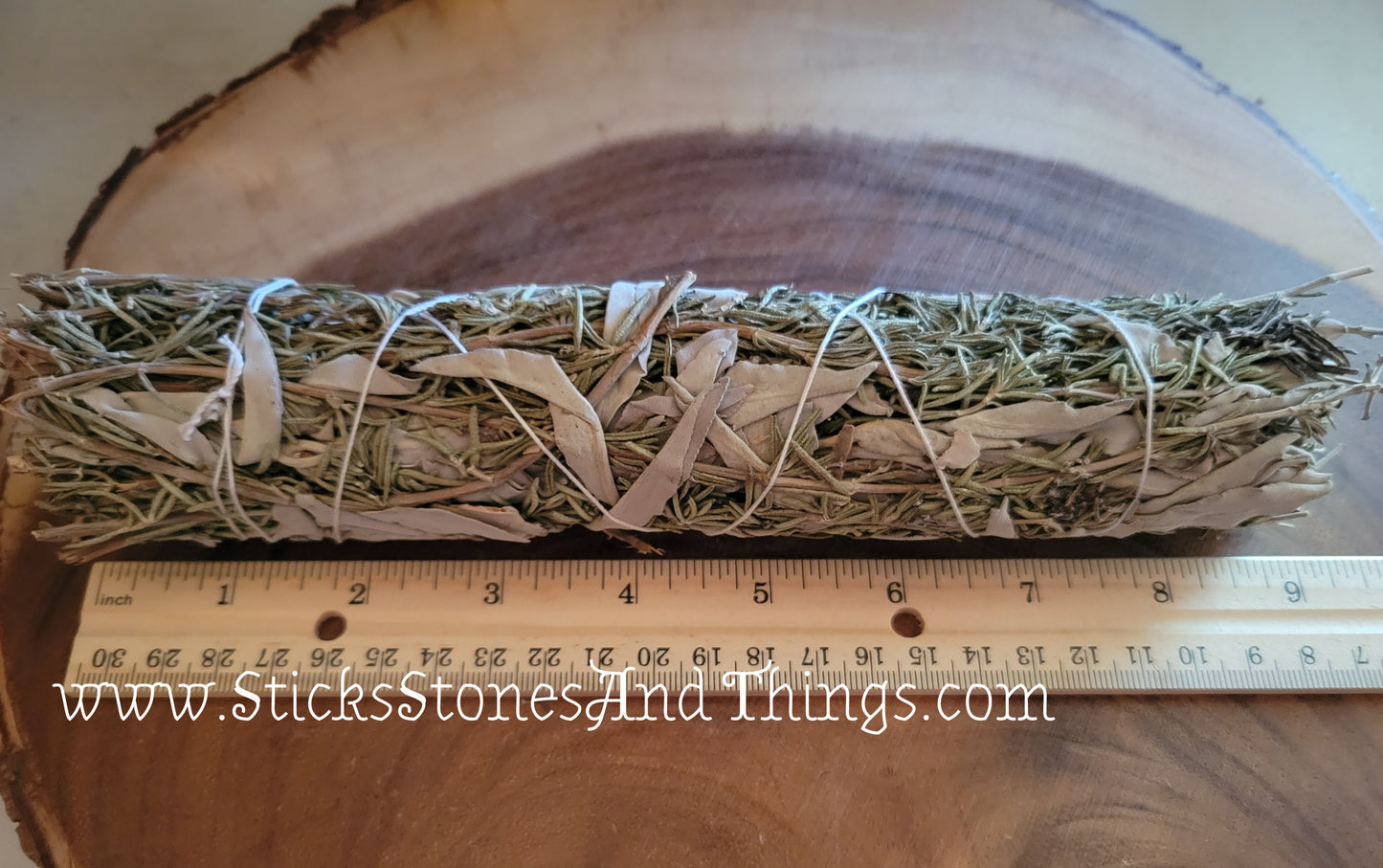 White Sage with Rosemary Smudge Stick 9-10 inches