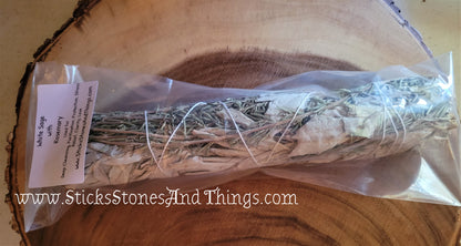 White Sage with Rosemary Smudge Stick 9-10 inches