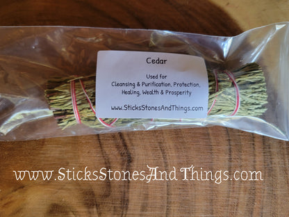 Cedar Smudge Stick 5-6 inches
