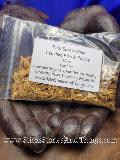 Palo Santo Crushed Bits and Pieces 1/2 oz package