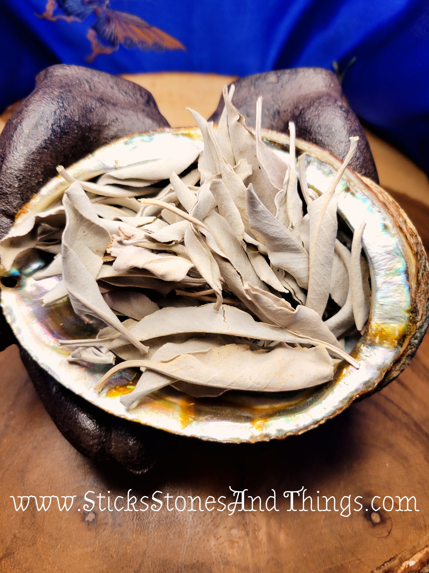 White Sage Leaves and Clusters 1 ounce