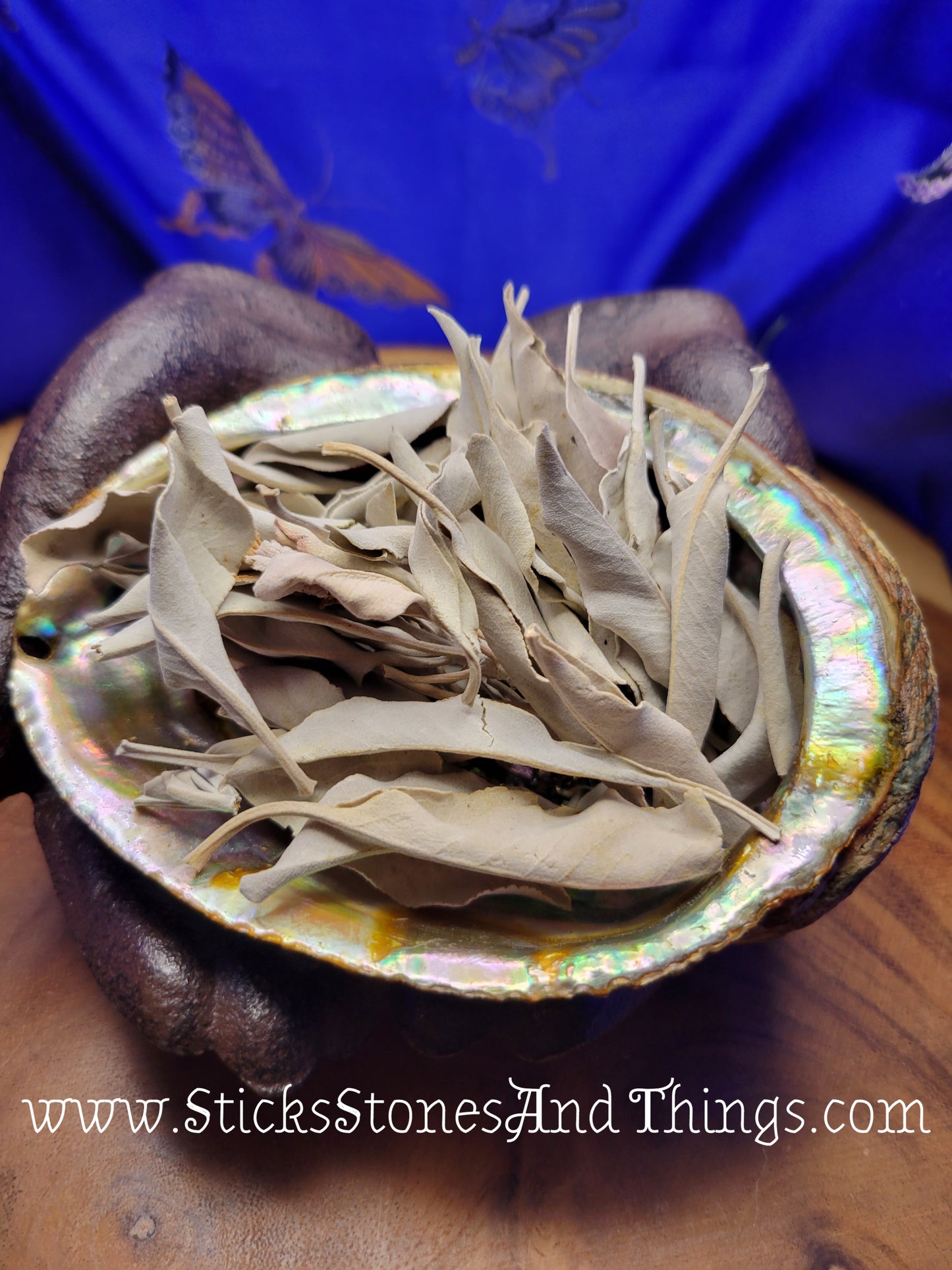 White Sage Leaves and Clusters 1 ounce