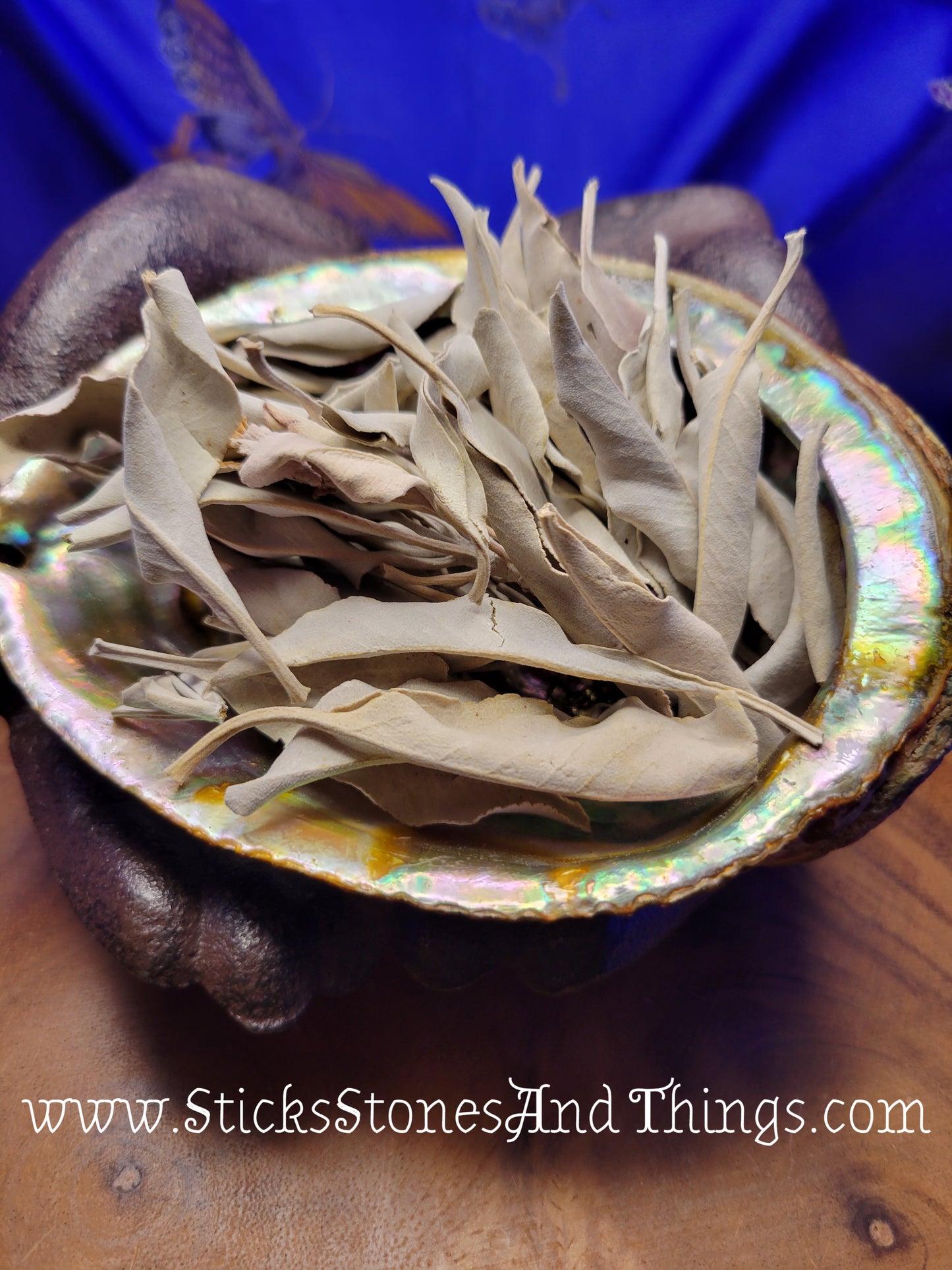 White Sage Leaves and Clusters 1 ounce