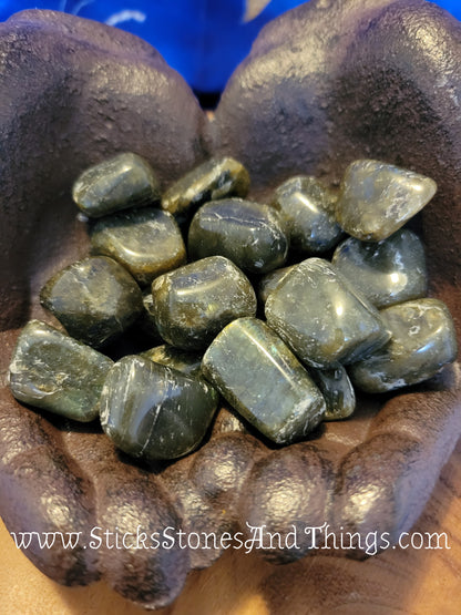 Labradorite (Spectrolite) Tumbled Stones B Grade 1-1.25 inches