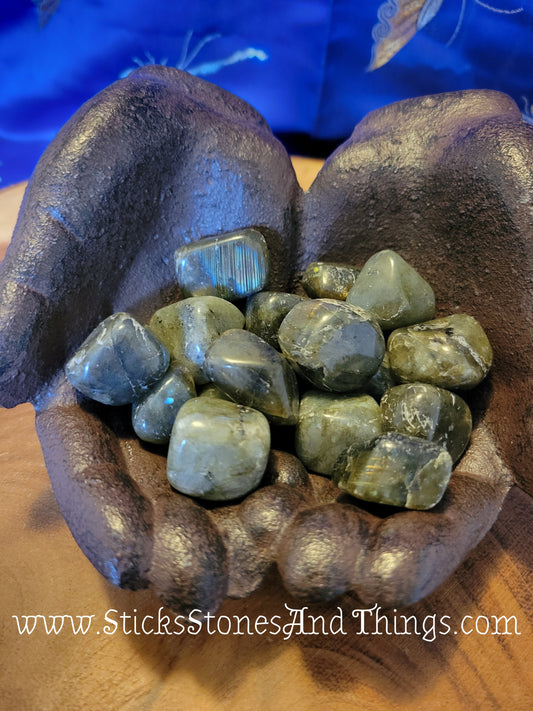 Labradorite (Spectrolite) Tumbled Stones A Grade 1-1.25 inches