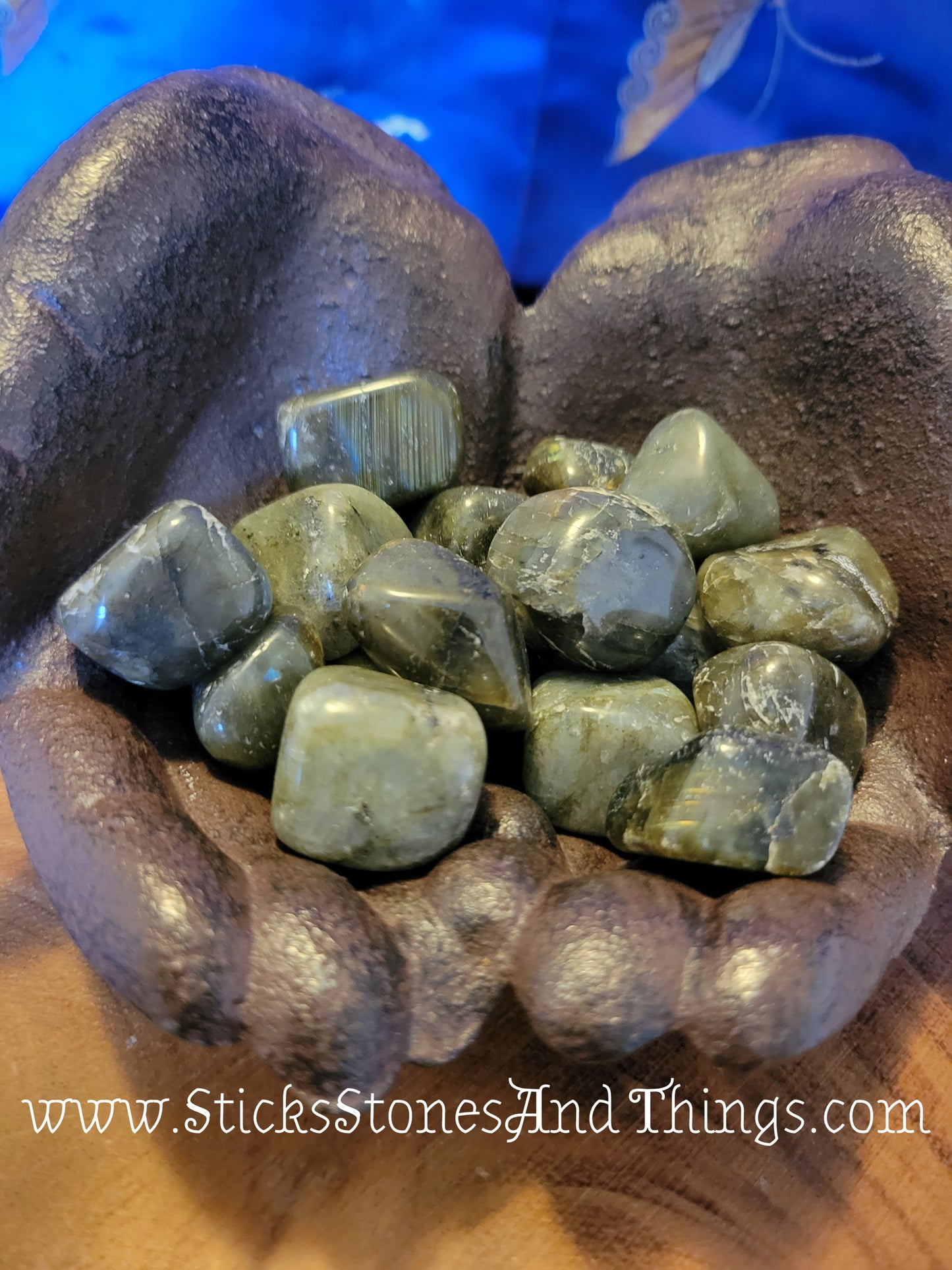 Labradorite (Spectrolite) Tumbled Stones A Grade 1-1.25 inches