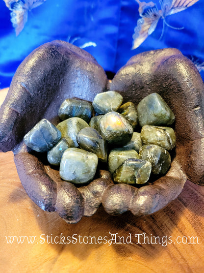 Labradorite (Spectrolite) Tumbled Stones A Grade 1-1.25 inches