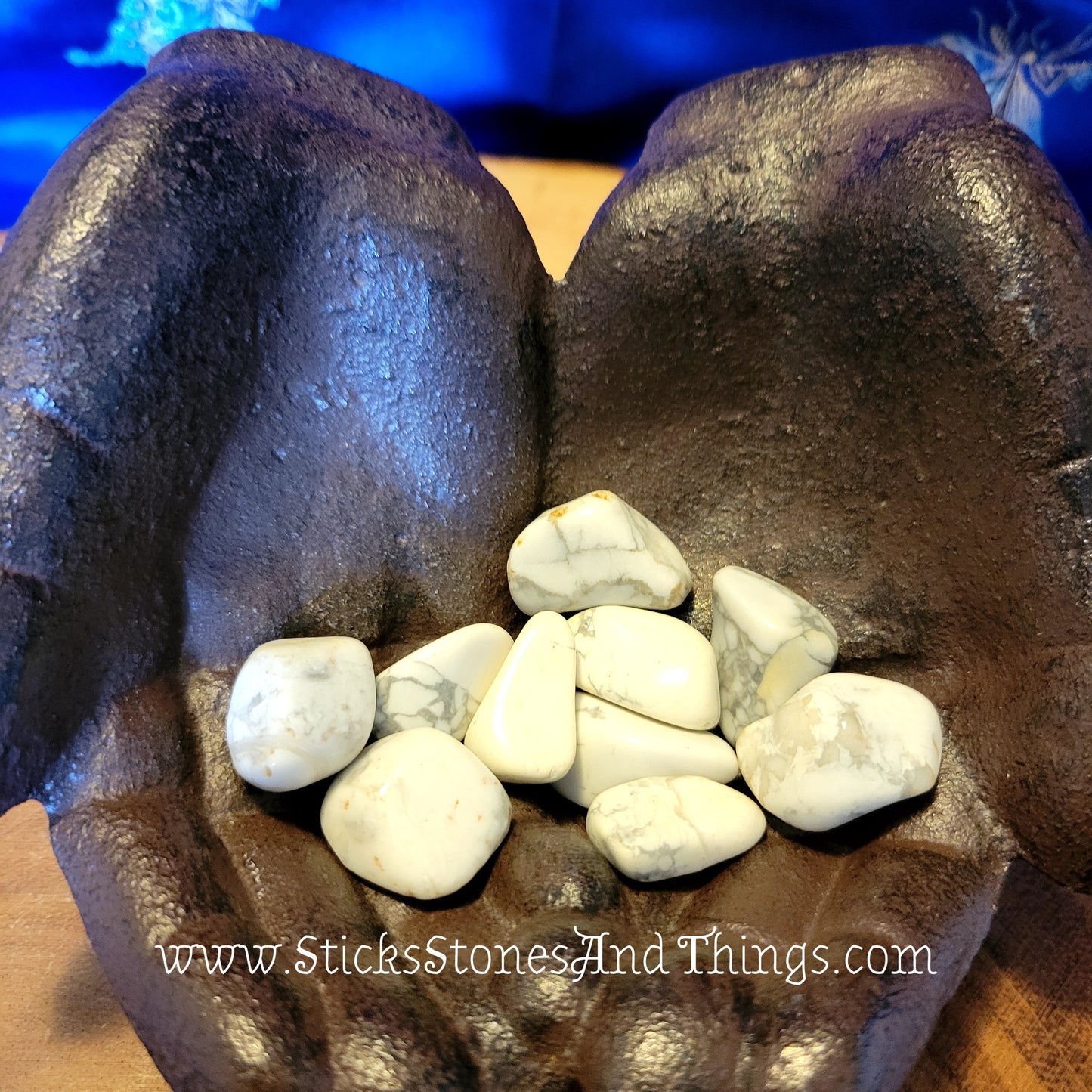 Tumbled White Howlite 1 inch