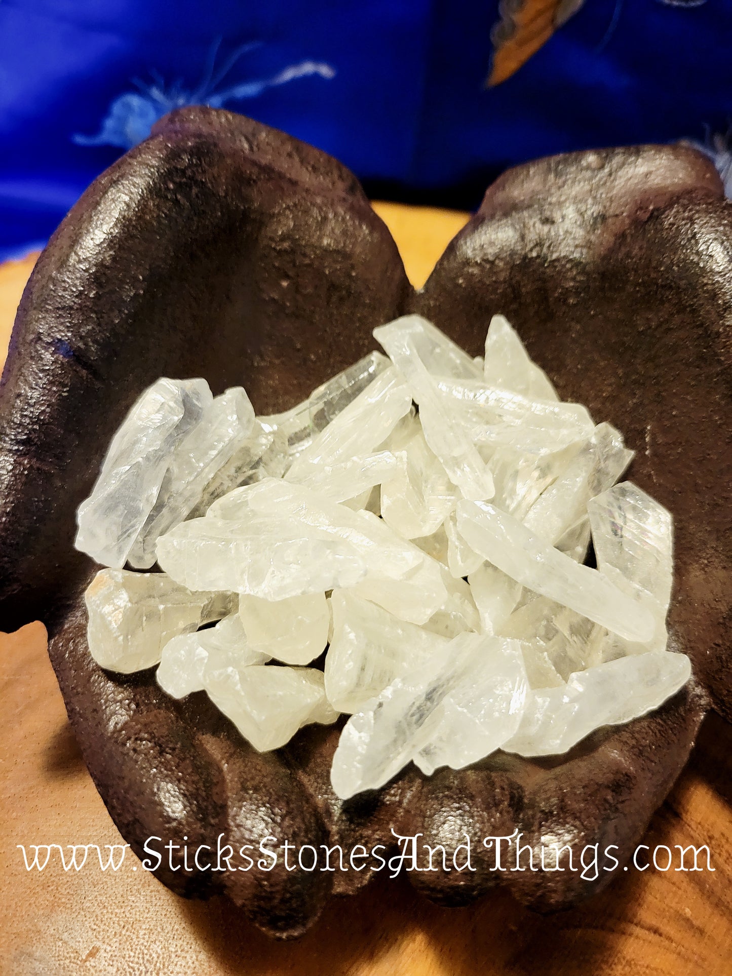 White Calcite Rough Crystals