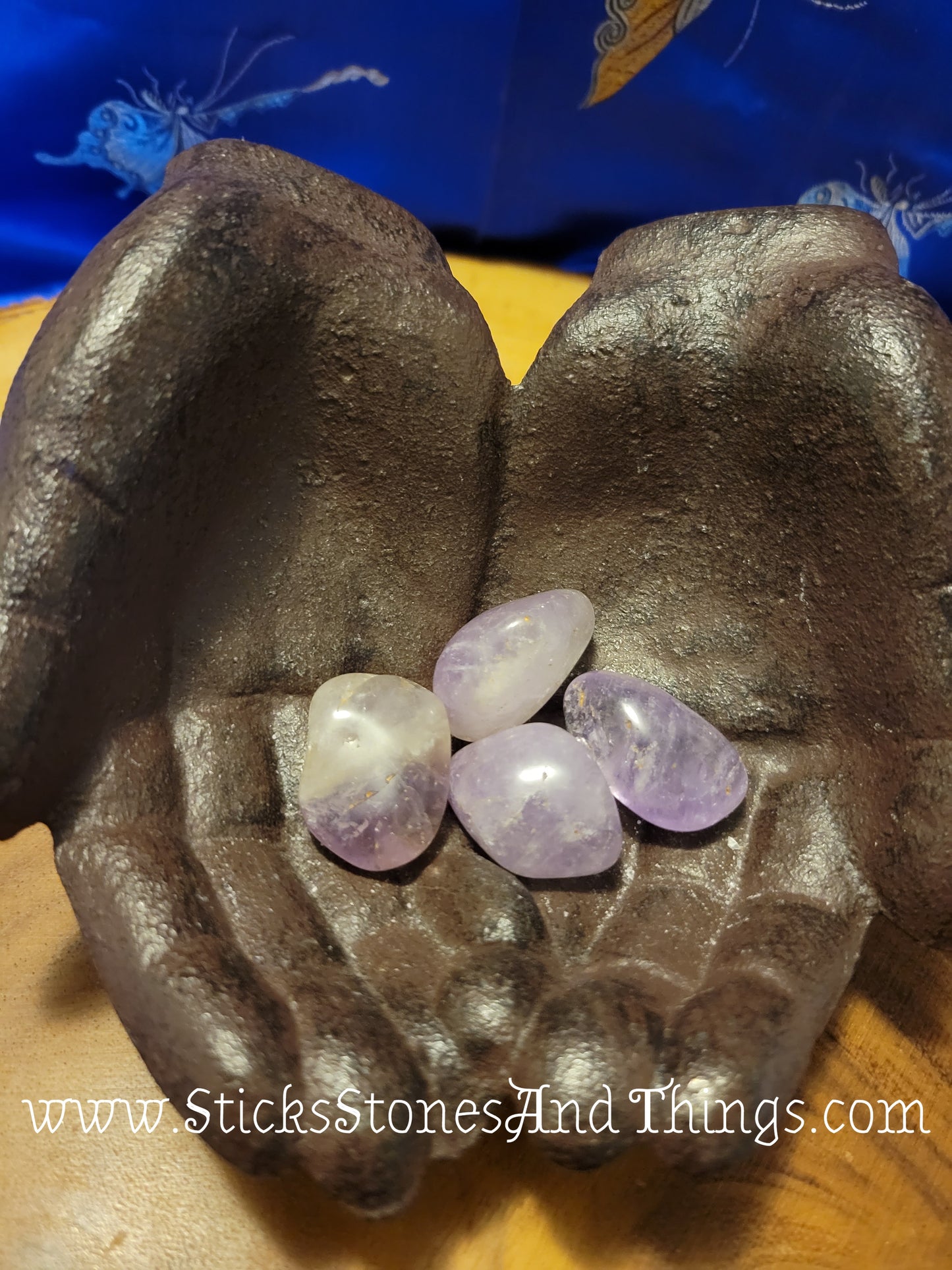 Light Amethyst Tumbled Crystals from India large 1.25 inches