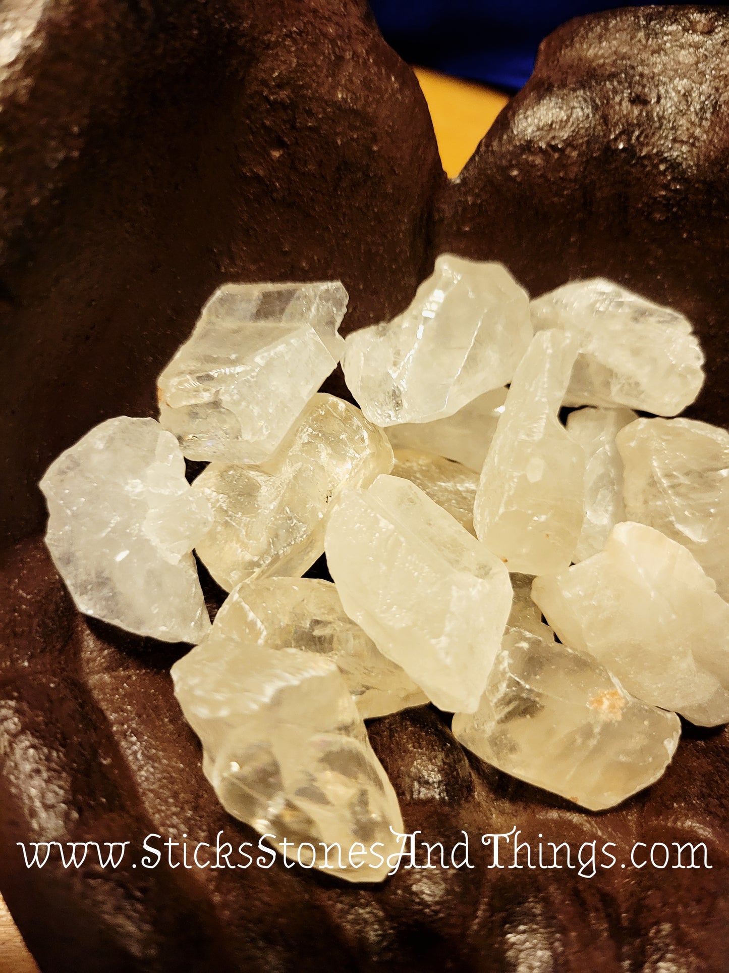 White Calcite Rough Crystals