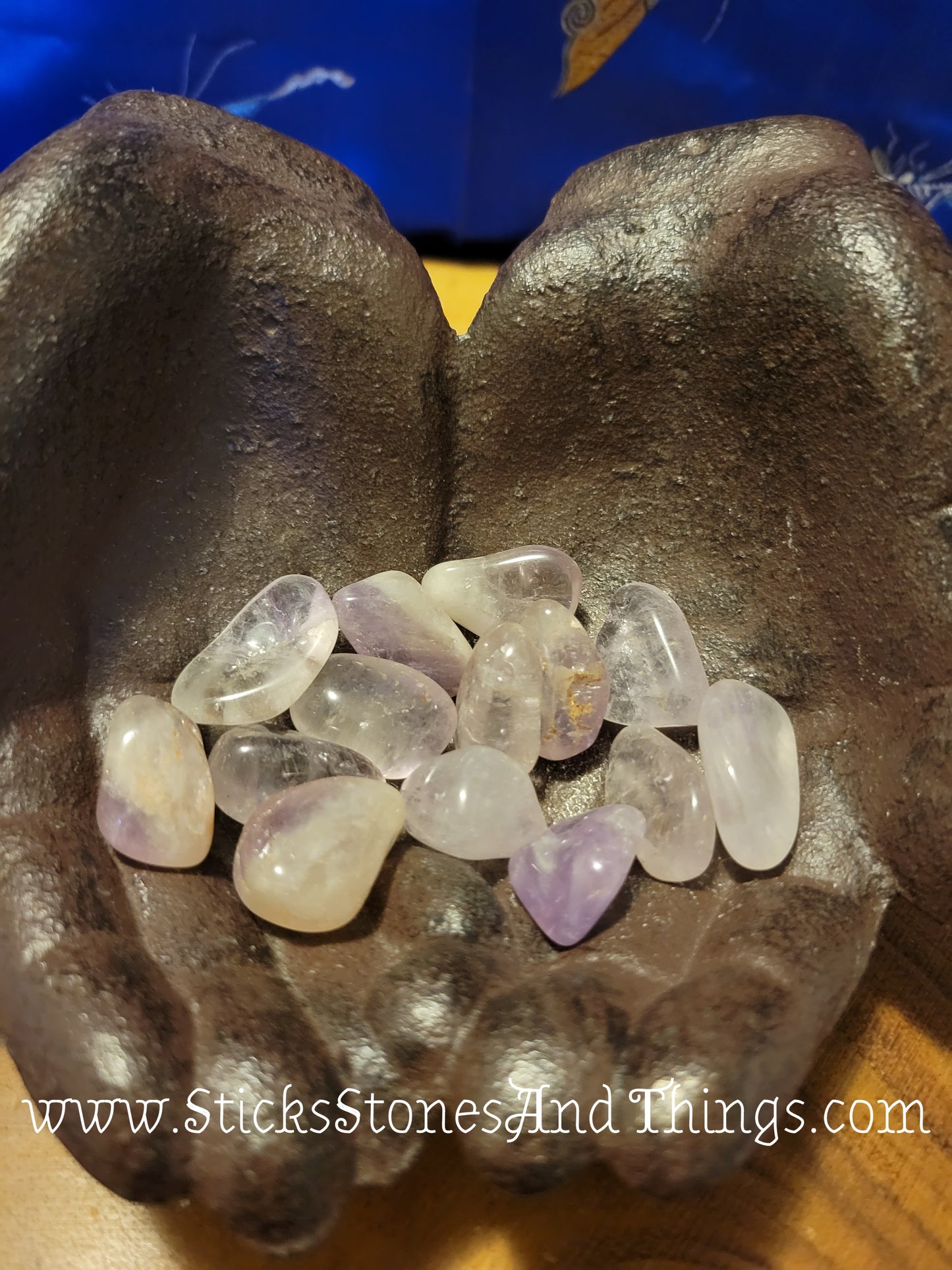 Light Amethyst Tumbled Crystals from India medium 1 inch