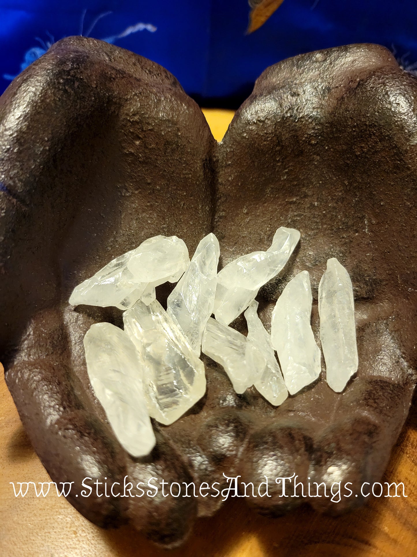 White Calcite Rough Crystals