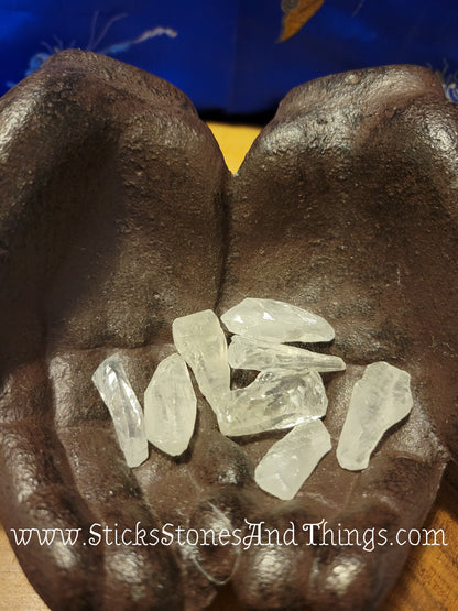 White Calcite Rough Crystals