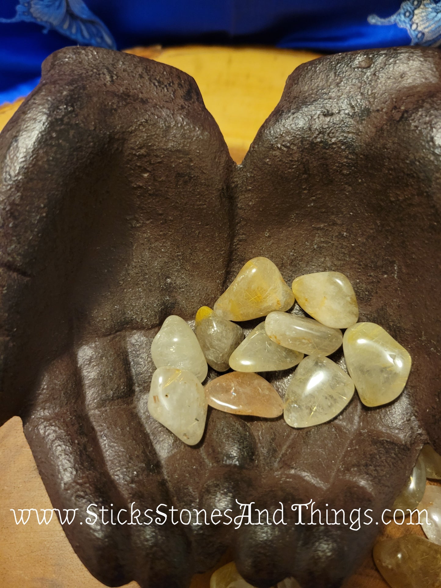 Rutilated Quartz Tumbled Crystals 1 inch