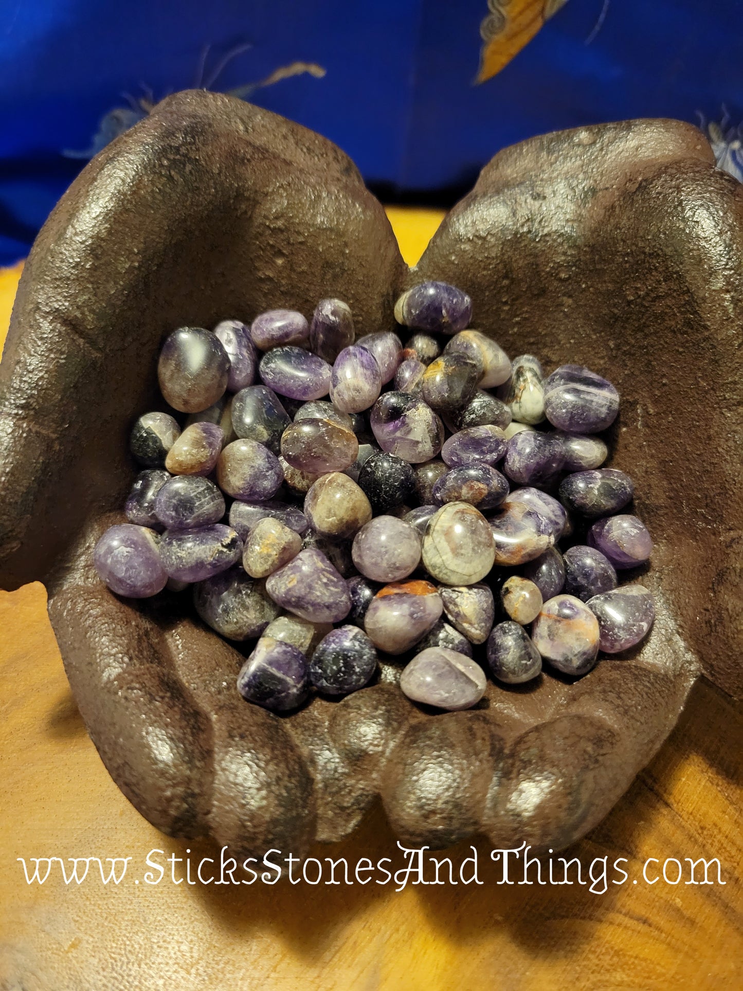 Black Amethyst Tumbled Crystals small .5-.75 inch