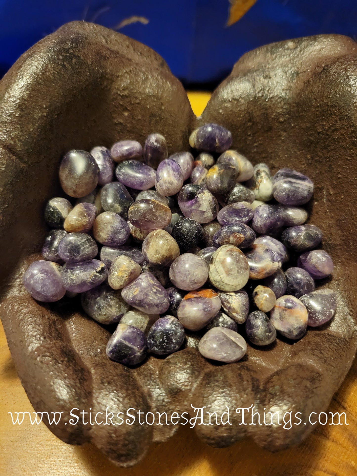 Black Amethyst Tumbled Crystals small .5-.75 inch