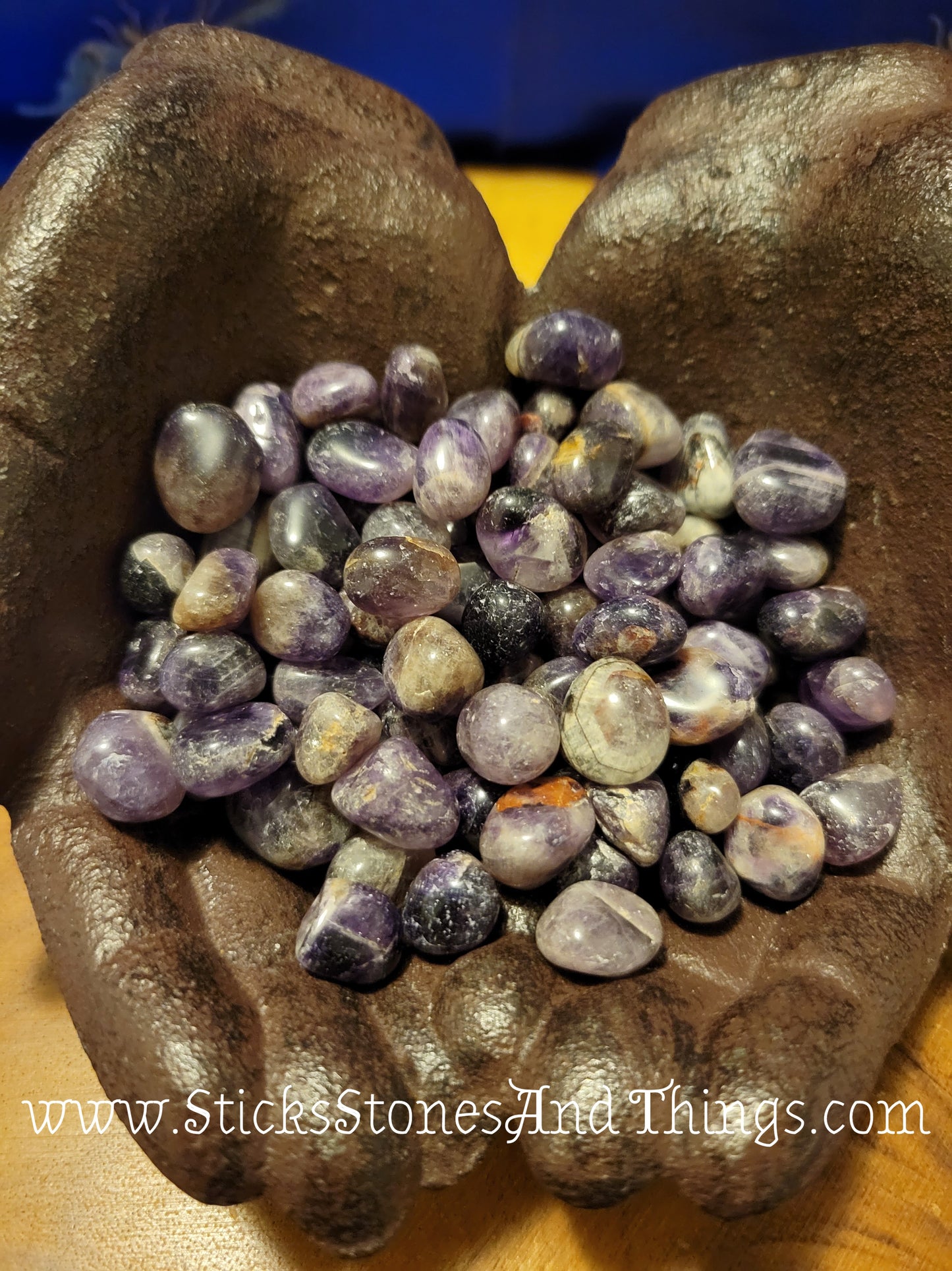 Black Amethyst Tumbled Crystals small .5-.75 inch