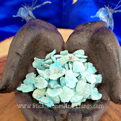 Turquoise from Sleeping Beauty Mine in Az, USA, 100% natural rough .75 inches