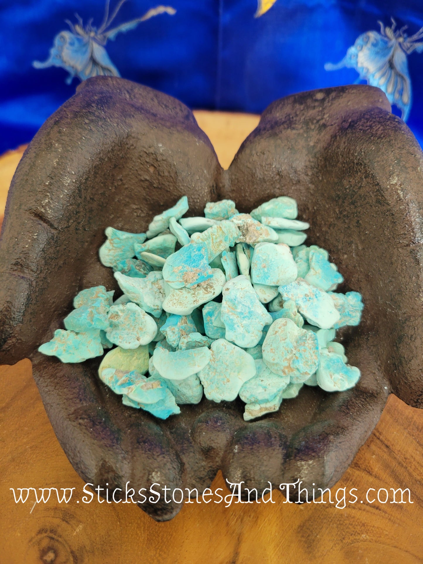 Turquoise from Sleeping Beauty Mine in Az, USA, 100% natural rough .75 inches