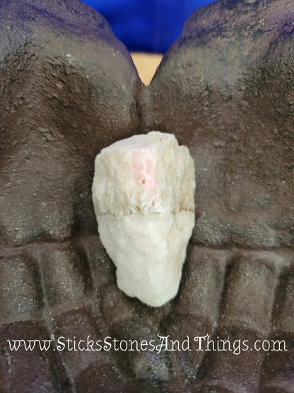 Pink and White Aragonite Rough Stone 2-2.25 inches