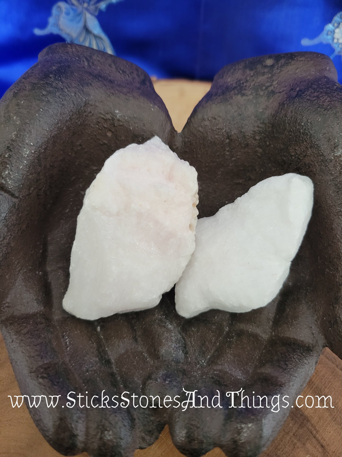 Pink and White Aragonite Rough Stone 2.9 inches