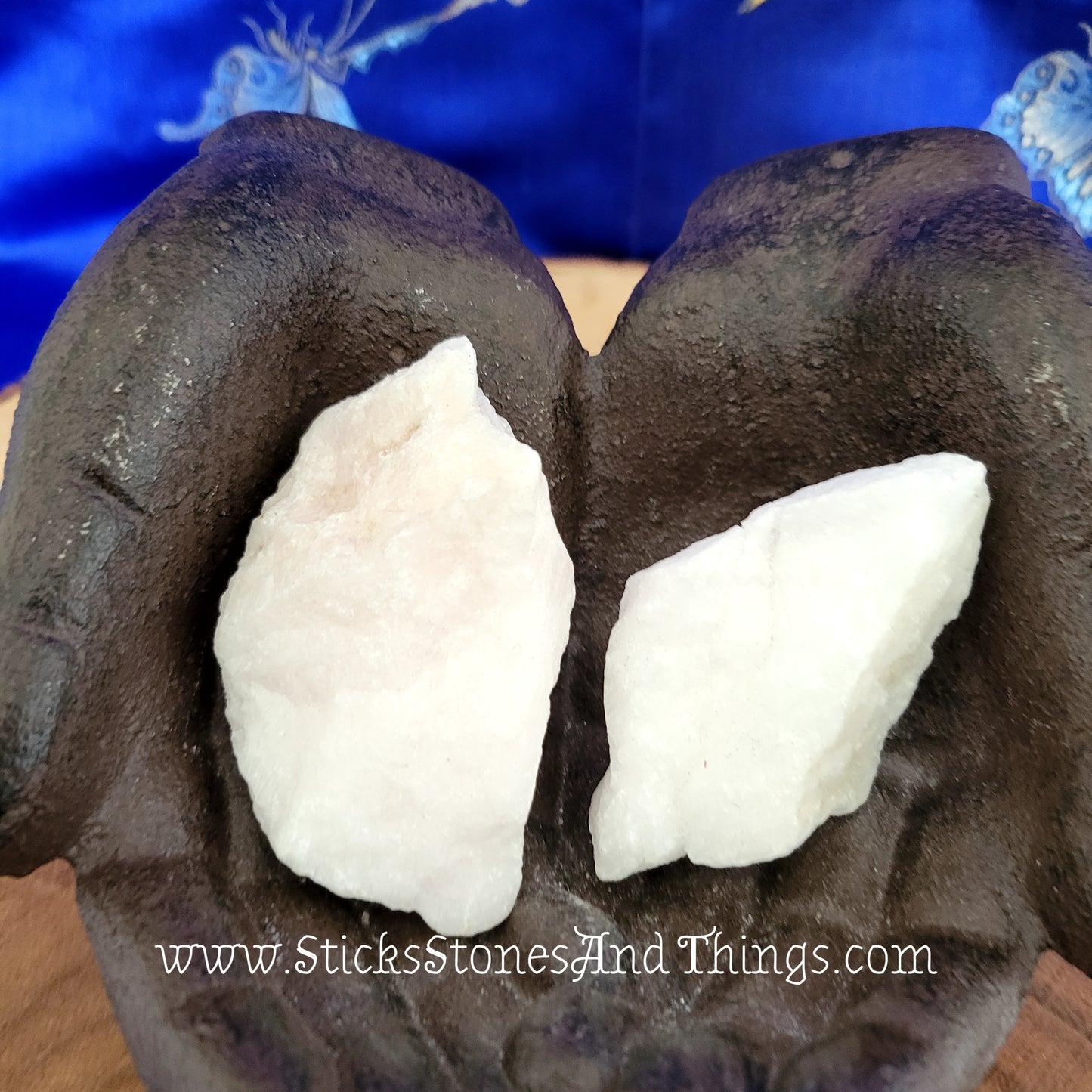 Pink and White Aragonite Rough Stone 2.9 inches