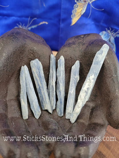 Blue Kyanite Blade rough stone 2.25-3.5 inches