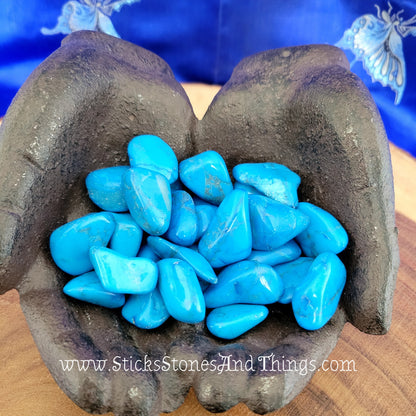 Tumbled Blue Howlite 1-1.25 inches