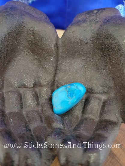 Tumbled Blue Howlite 1.5 inches