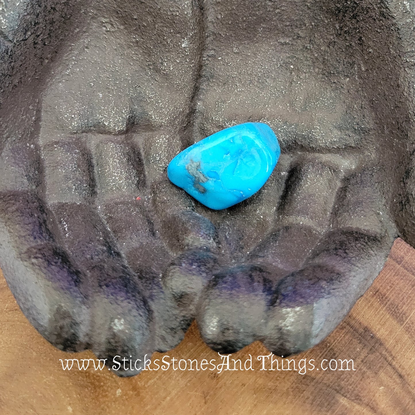 Tumbled Blue Howlite 1.5 inches