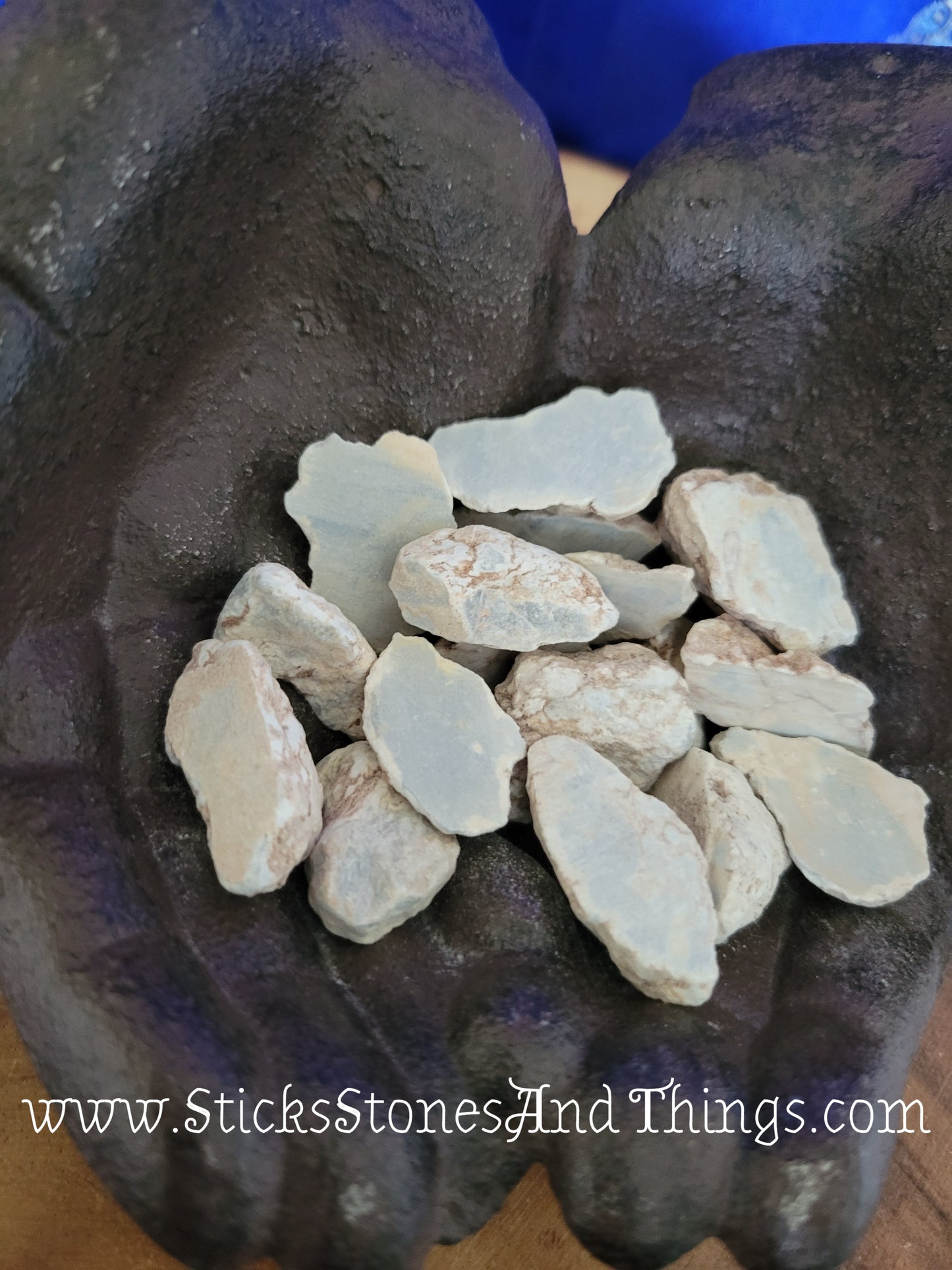 Angelite rough stone 1.25-1.5 inches